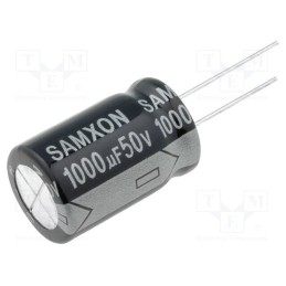 10 pcs : EGT108M1HK25RR - Capacitor: electrolytic, low ESR, THT, 1000uF, 50VDC, Ø16x25mm
