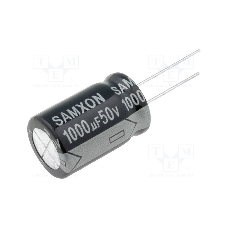 10 pcs : EGT108M1HK25RR - Capacitor: electrolytic, low ESR, THT, 1000uF, 50VDC, Ø16x25mm
