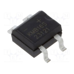 20 pcs : KMB16STR - Bridge rectifier: single-phase, Urmax: 60V, If: 1A, Ifsm: 30A, MBS