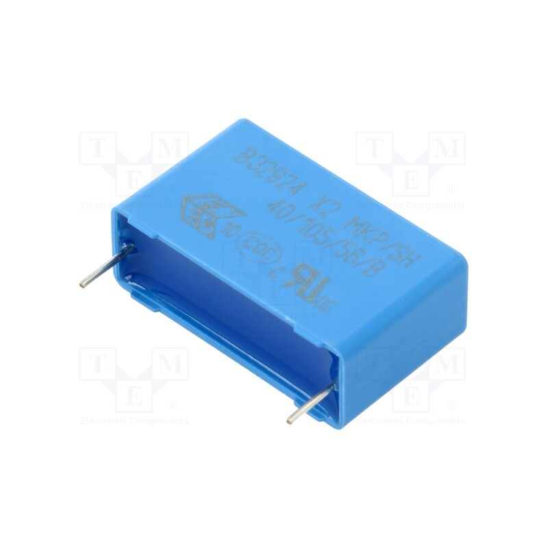 10 pcs : B32924C3684M000 - Capacitor: polypropylene, 0.68uF, THT, ±20%, 27.5mm, 630VDC, 305VAC