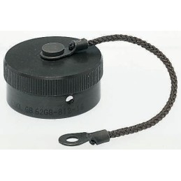 1 pcs - Amphenol Limited 62GB MIL-DTL-26482 Socket Dust Cap, Shell Size 12, with Zinc Cobalt Finish, Aluminium