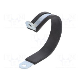 10 pcs : LKD16020 - Fixing clamp, ØBundle : 60mm, W: 20mm, steel, Cover material: EPDM