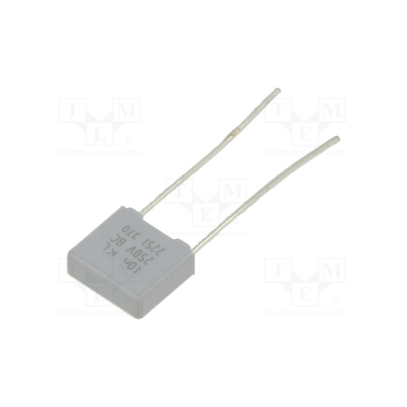 50 pcs : BFC237035103 - Capacitor: polypropylene, 10nF, THT, ±10%, 5mm, 250VDC, 160VAC