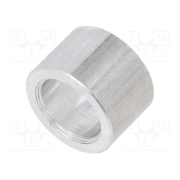 20 pcs : 3312/8,2X08 - Spacer sleeve, 8mm, cylindrical, aluminium, Out.diam: 12mm