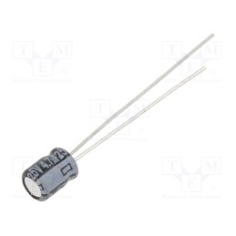 50 pcs : ECEA1EKS4R7 - Capacitor: electrolytic, THT, 4.7uF, 25VDC, Ø4x5mm, Pitch: 1.5mm