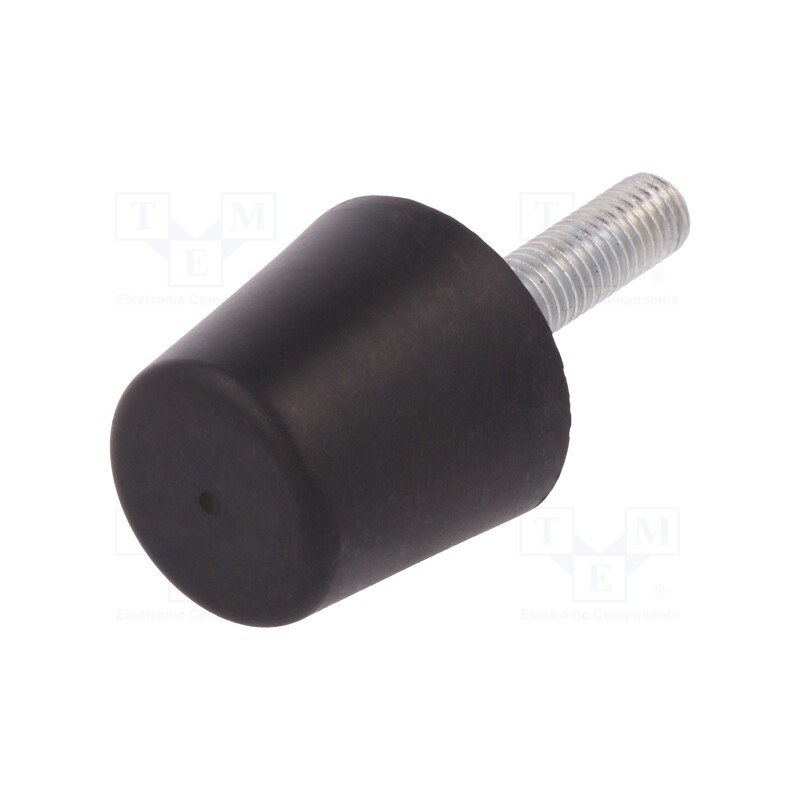 10 pcs : DVB.6-38-35-M10-40-70 - Vibroisolation foot, Ø: 38mm, Shore hardness: 70±5, 1432N, 164N/mm