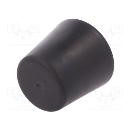 10 pcs : DVB.6-38-35-M10-12-70 - Vibroisolation foot, Ø: 38mm, Shore hardness: 70±5, 1432N, 164N/mm