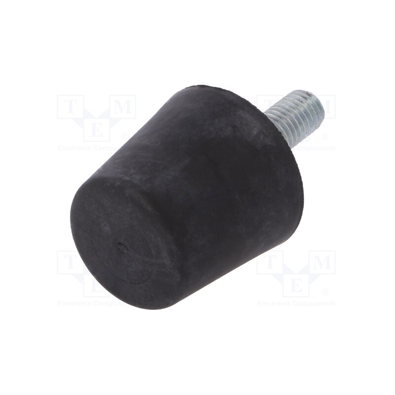 10 pcs : DVB.6-38-35-M10-28-40 - Vibroisolation foot, Ø: 38mm, Shore hardness: 40±5, 840N, 96N/mm