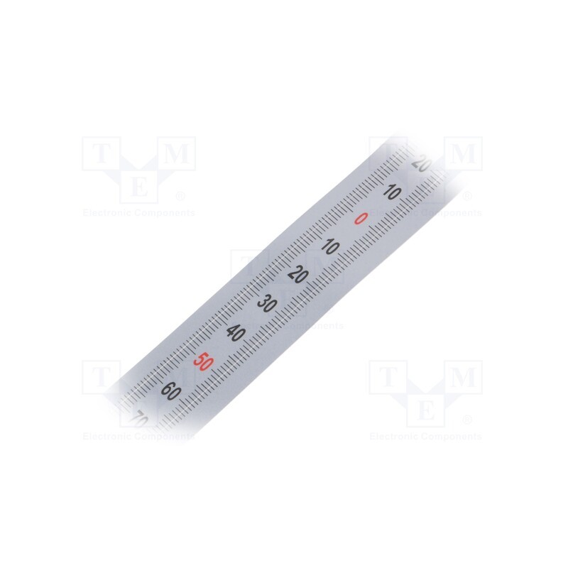 10 pcs : GN 711-KUS-300-S-M -AS - Ruler, figures vertically arranged,self-adhesive, W: 11mm