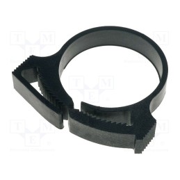 50 pcs : 192-10240 - Fixing clamp, ØBundle : 25.8÷29.2mm, W: 7.4mm, polyamide, black