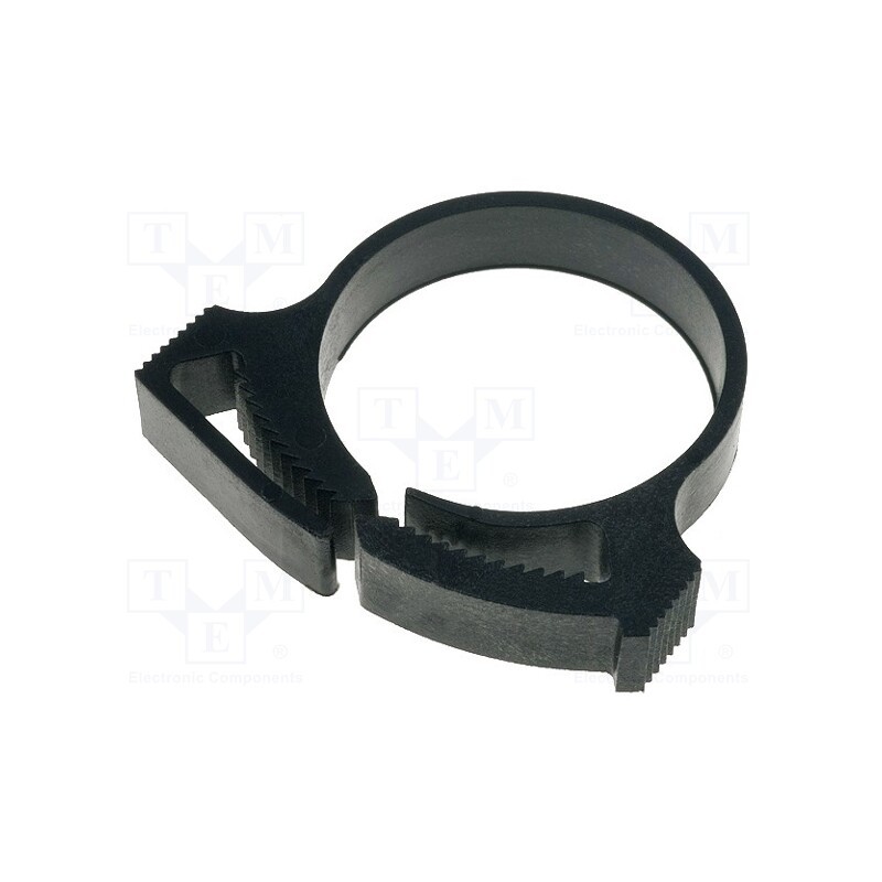 50 pcs : 192-10240 - Fixing clamp, ØBundle : 25.8÷29.2mm, W: 7.4mm, polyamide, black