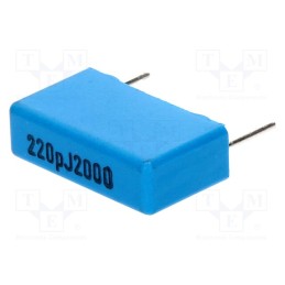 10 pcs : PHE448SB3220JR06 - Capacitor: polypropylene, 220pF, 5.5x10.5x18mm, THT, ±5%, 15mm
