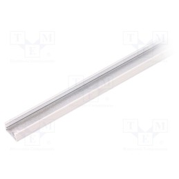10 pcs : 89020001 - Profiles for LED modules, white, L: 1m, SLIM8, aluminium, surface