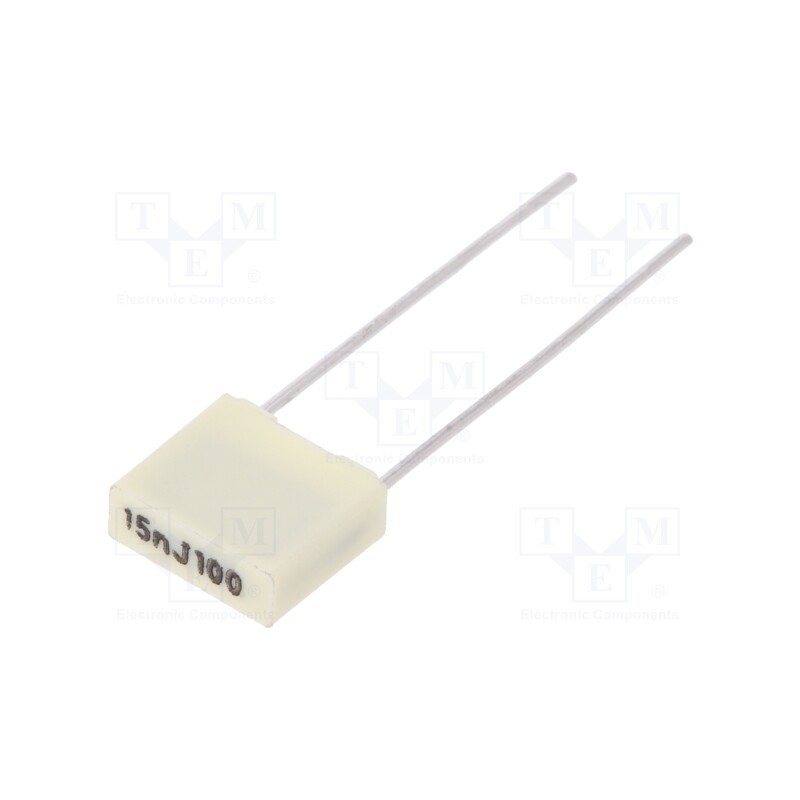 50 pcs : R82EC2150Z350J - Capacitor: polyester, 15nF, 63VAC, 100VDC, 5mm, ±5%, 7.2x2.5x6.5mm