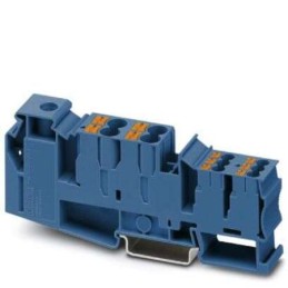 20 pcs - Phoenix Contact PTU 35/4X6/6X2.5 BU Series Blue DIN Rail Terminal Block, 1.5 - 50mm², Push In Termination