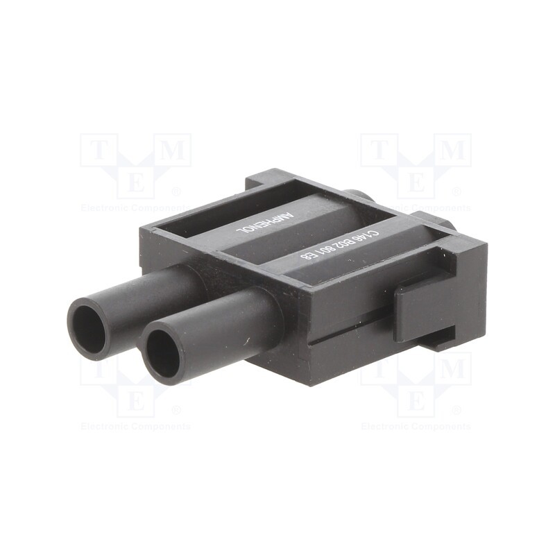 10 pcs : C146B02801E8 - Connector: HDC, module, female, C146,heavy|mate M, PIN: 2, 1kV