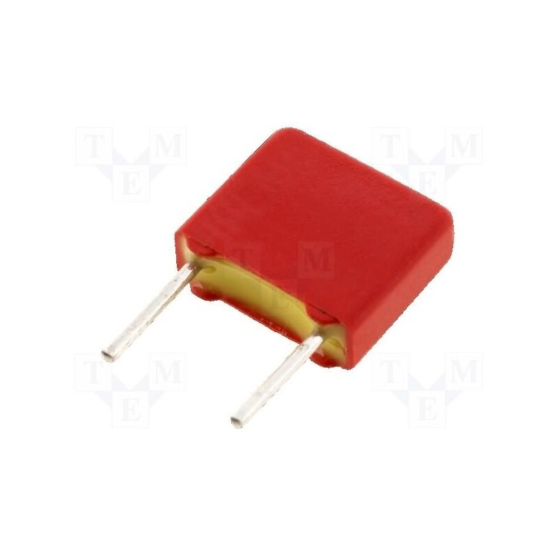 50 pcs : FKS2G011001A00KSSD - Capacitor: polyester, 1nF, 200VAC, 400VDC, 5mm, ±10%, 2.5x6.5x7.2mm