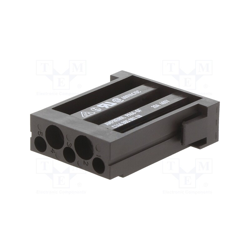 10 pcs : C146B05001E8 - Connector: HDC, module, female, C146,heavy|mate M, PIN: 5, 400V