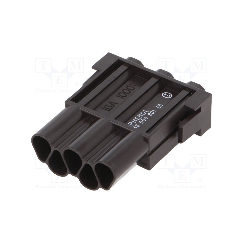 10 pcs : C146D05801E8 - Connector: HDC, module, male, C146,heavy|mate M, PIN: 5, 1kV