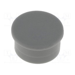 20 pcs : K85 CAPS GREY PLAIN - Cap, thermoplastic, push-in, grey