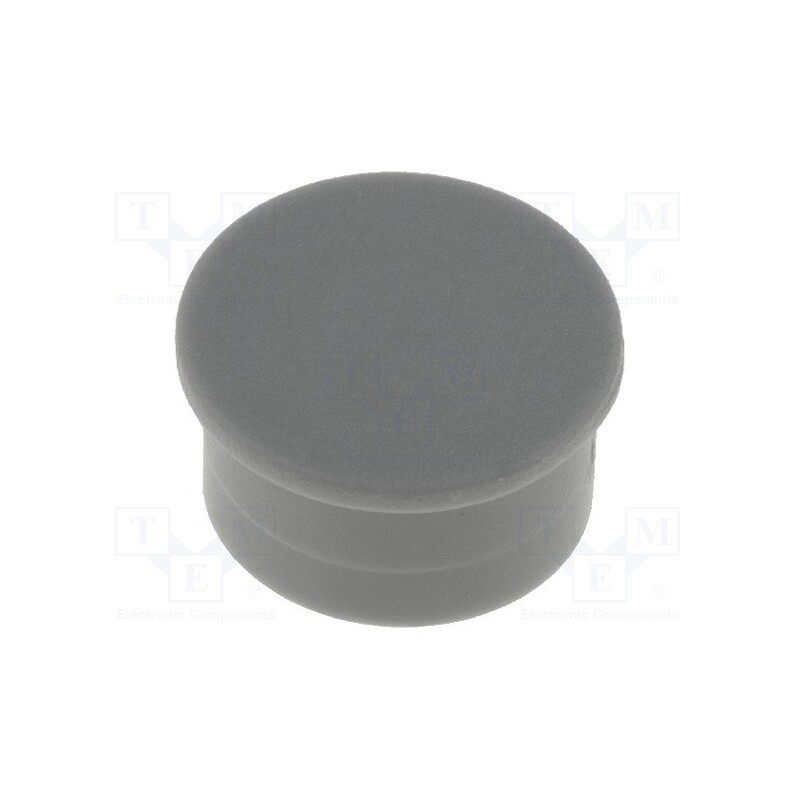 20 pcs : K85 CAPS GREY PLAIN - Cap, thermoplastic, push-in, grey