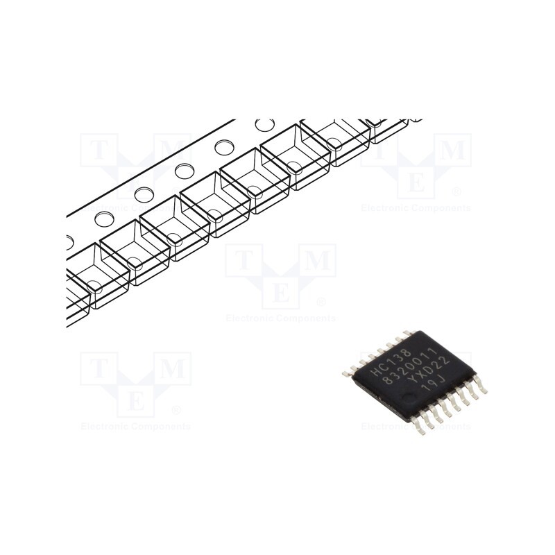 10 pcs : 74HC138PW,118 - IC: digital, 3 to 8 line,decoder,demultiplexer, CMOS, SMD, 2÷6VDC