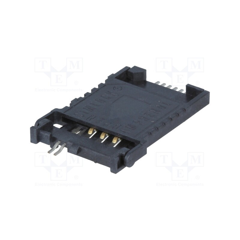 10 pcs : C707 10M006 000 2 - Connector: for cards, SIM, SMT, PIN: 6, 3mm, 100mΩ