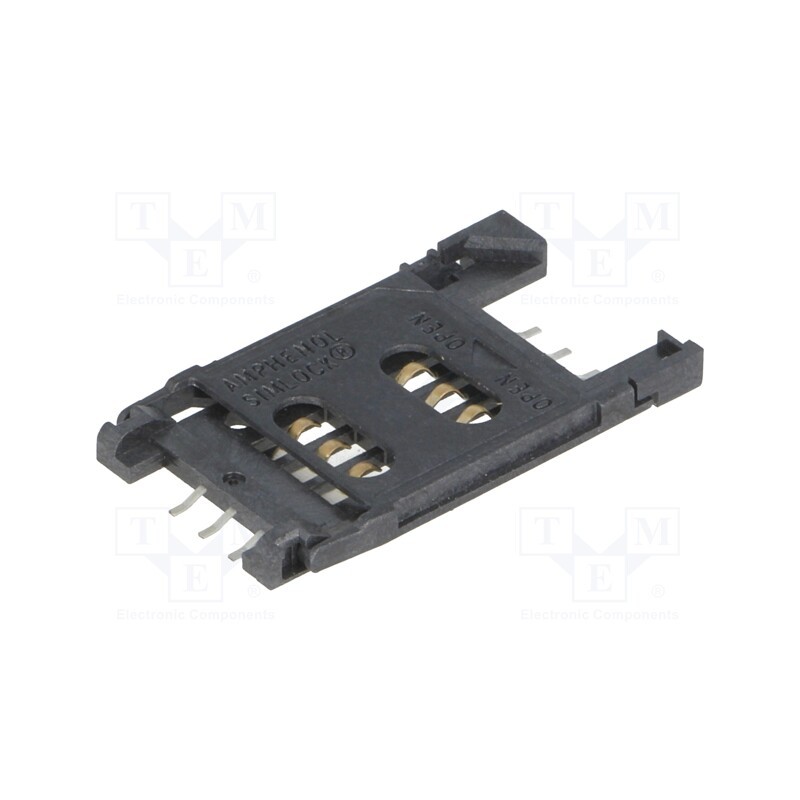 10 pcs : C707 10M006 049 2A - Connector: for cards, SIM, with hinged holder, SMT, PIN: 6, 2.5mm