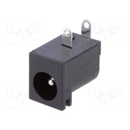 10 pcs : C9743-CCRNB001R - Socket, DC supply, male, 5.5/2.1mm, 5.5mm, 2.1mm, THT, angled 90°
