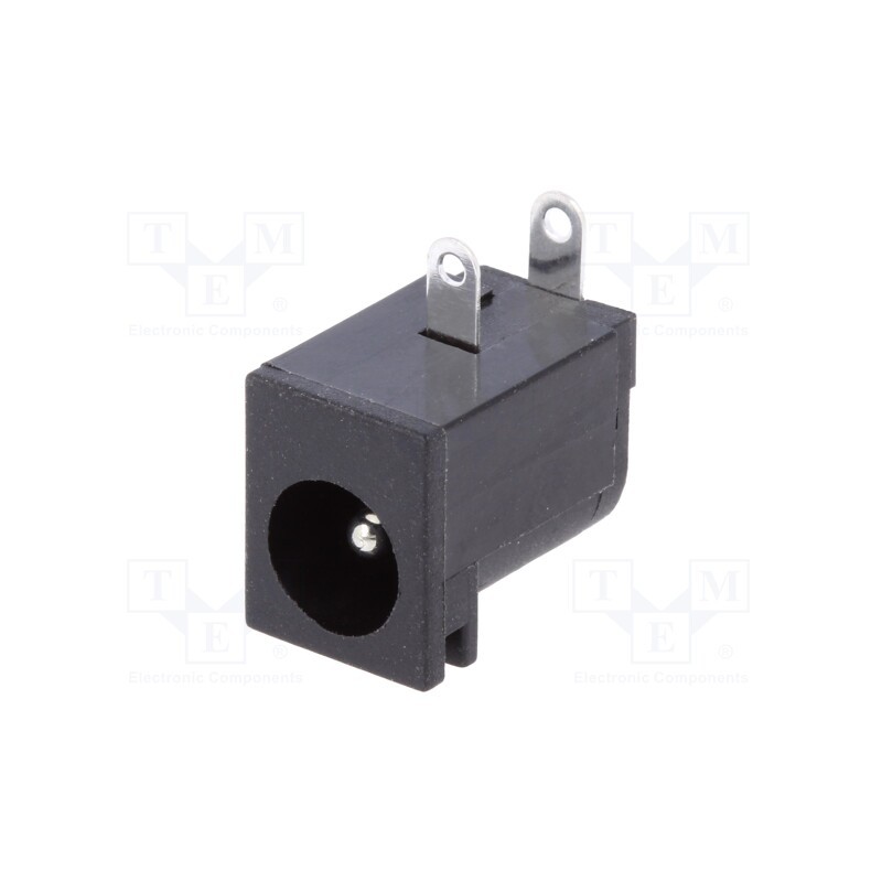 10 pcs : C9743-CCRNB001R - Socket, DC supply, male, 5.5/2.1mm, 5.5mm, 2.1mm, THT, angled 90°