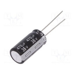 10 pcs : EEUEB1V471 - Capacitor: electrolytic, THT, 470uF, 35VDC, Ø10x20mm, Pitch: 5mm