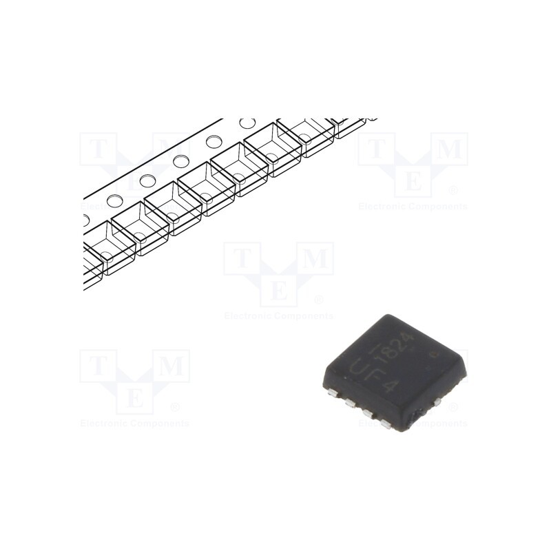 10 pcs : DMN1004UFV-7 - Transistor: N-MOSFET, unipolar, 12V, 55A, 0.9W, PowerDI®3333-8