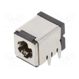 10 pcs : C9753-DGYB0000R - Socket, DC supply, male, 5.5/2.5mm, 5.5mm, 2.5mm, shielded, THT