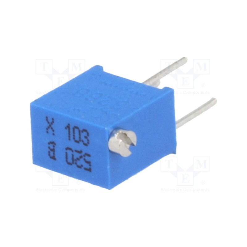 10 pcs : T67X-10K - Potentiometer: mounting, multiturn, 10kΩ, 250mW, ±10%, linear, THT