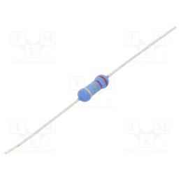 50 pcs : 4-1625885-3 - Resistor: metal oxide, 220kΩ, 1W, ±5%, Ø3.5x10mm, -55÷155°C