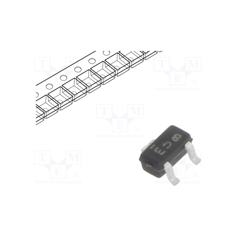 10 pcs : SI1022R-T1-GE3 - Transistor: N-MOSFET, unipolar, 60V, 0.24A, 0.13W, SC75A