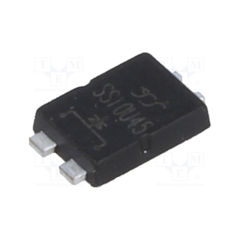 10 pcs : SS10U45 - Diode: Schottky rectifying, SMD, 45V, 10A, TO277,