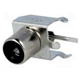 10 pcs : CC-132-B/1 - Socket, RCA, female, MINI, angled 90°, THT, Marker: black