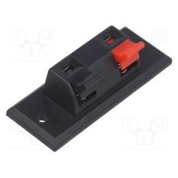 10 pcs : CC-212 - Terminal, loudspeaker, mono, for panel mounting, Width: 55mm