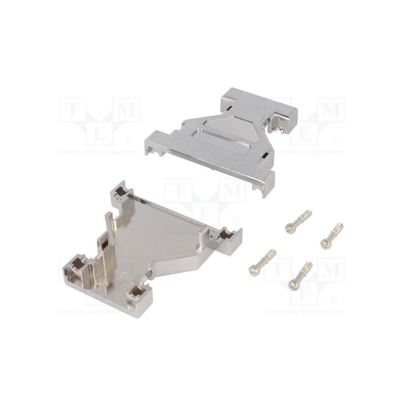 10 pcs : CDA0925V - Enclosure: for D-Sub adapters, shielded, Locking: screws, silver