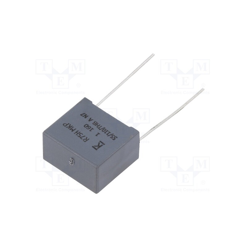 10 pcs : R75GI410050H0J - Capacitor: polypropylene, 1uF, 18x10x16mm, THT, ±5%, 15mm, 160VDC