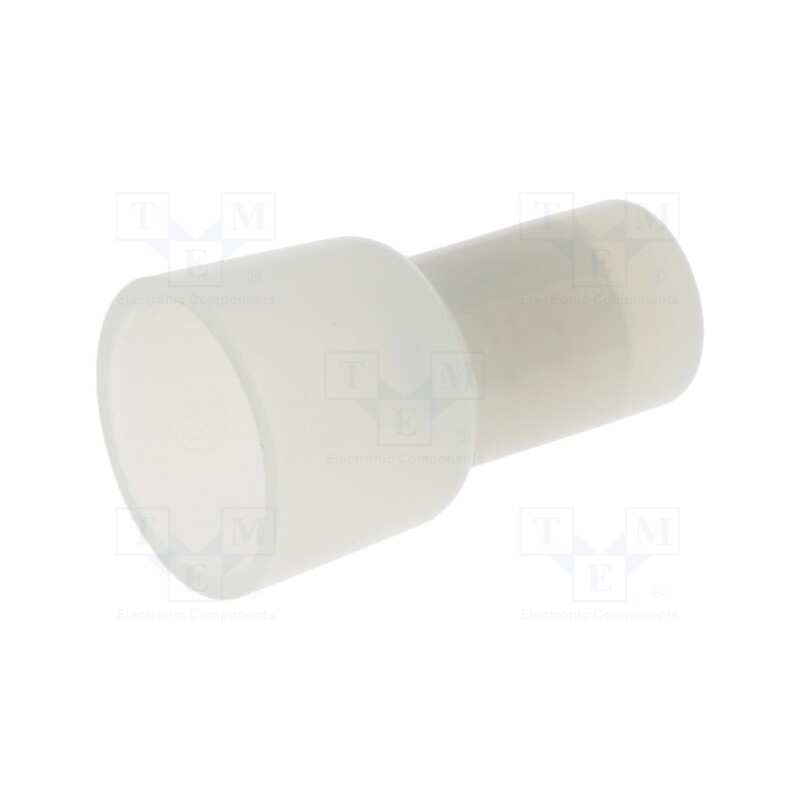 50 pcs : CE 8 - Quick splice, crimped, Variant: end connector, L: 24.5mm, UL94V-2