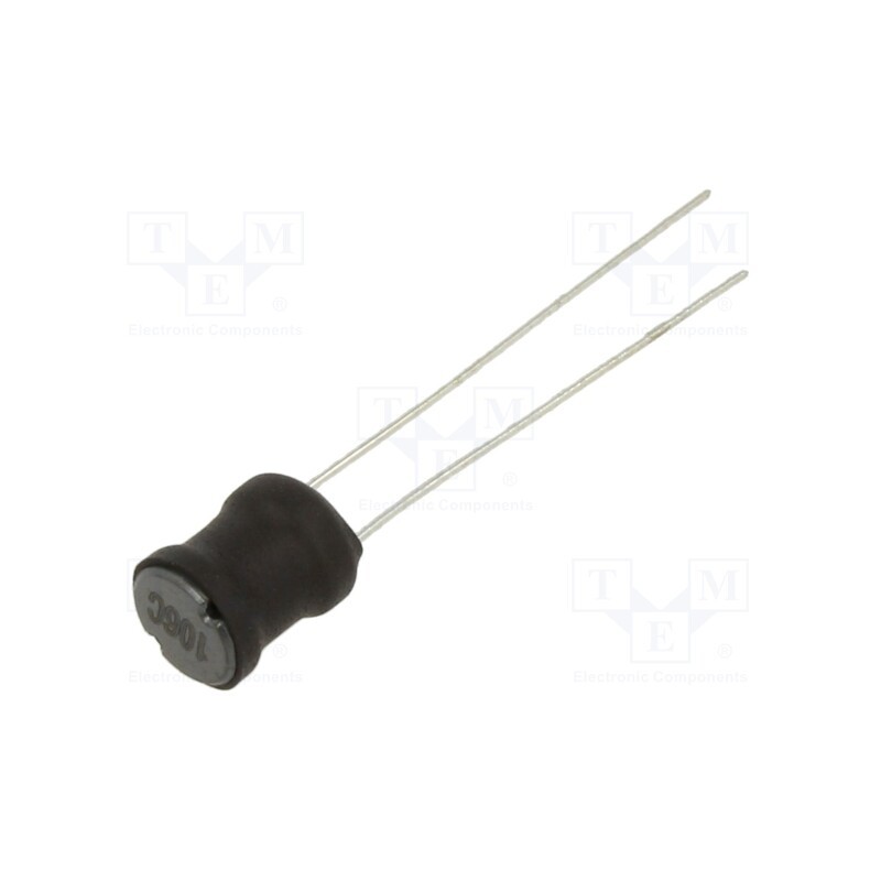 10 pcs : 13R106C - Inductor: wire, THT, 10mH, 85mA, 23.8Ω, ±10%, Ø9.5x13.5mm, vertical