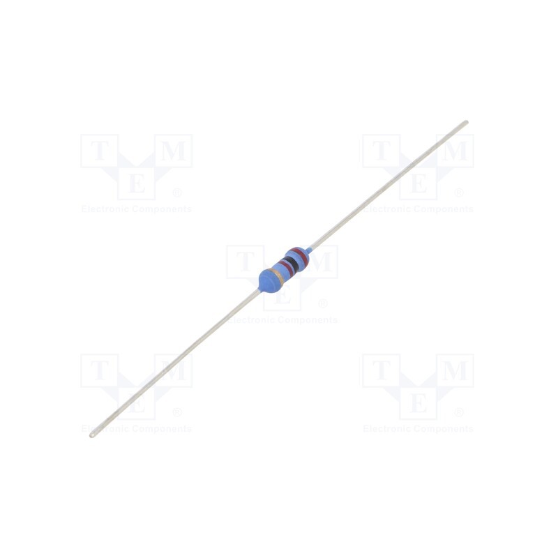 50 pcs : 8-1676123-2 - Resistor: metal oxide, 2kΩ, 500mW, ±5%, Ø3.5x10mm, -55÷155°C
