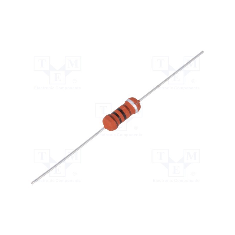 50 pcs : FRN02WK0102A10 - Resistor: metal film, fusible, THT, 1kΩ, 2W, ±10%, Ø5x12mm, axial