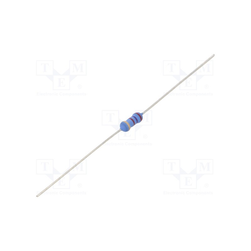 50 pcs : 8-1676123-5 - Resistor: metal oxide, 2.7kΩ, 500mW, ±5%, Ø3.5x10mm, -55÷155°C