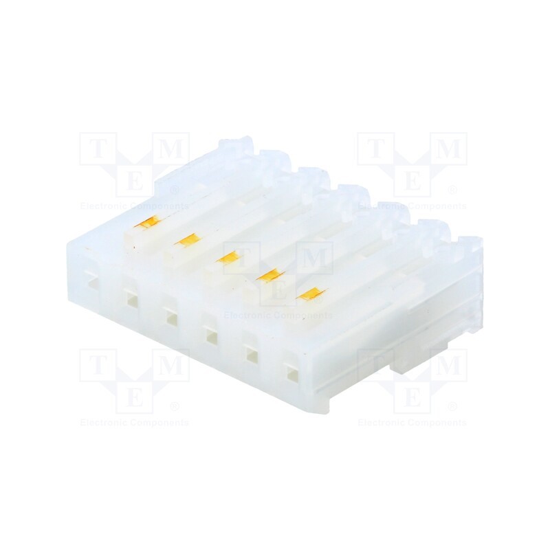 10 pcs : CE156F20-06-C_E - Plug, wire-board, female, PIN: 6, 3.96mm, IDC, for cable, MAS-CON