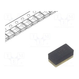 20 pcs : TESDU5V0 RGG - Diode: TVS, 75W, 5.1V, bidirectional, 0603,