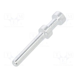 10 pcs : CEM-0.5 - Contact, male, 2.5mm, silver plated, 0.5mm2, CEM/DEM,HEE, crimped