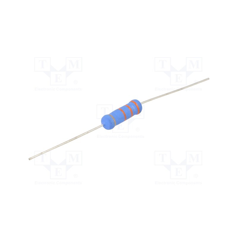 50 pcs : 5-1676123-0 - Resistor: metal oxide, 91Ω, 500mW, ±5%, Ø3.5x10mm, -55÷155°C